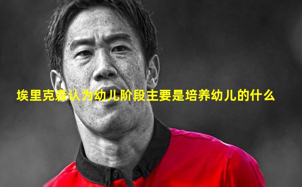 埃里克森认为幼儿阶段主要是培养幼儿的什么